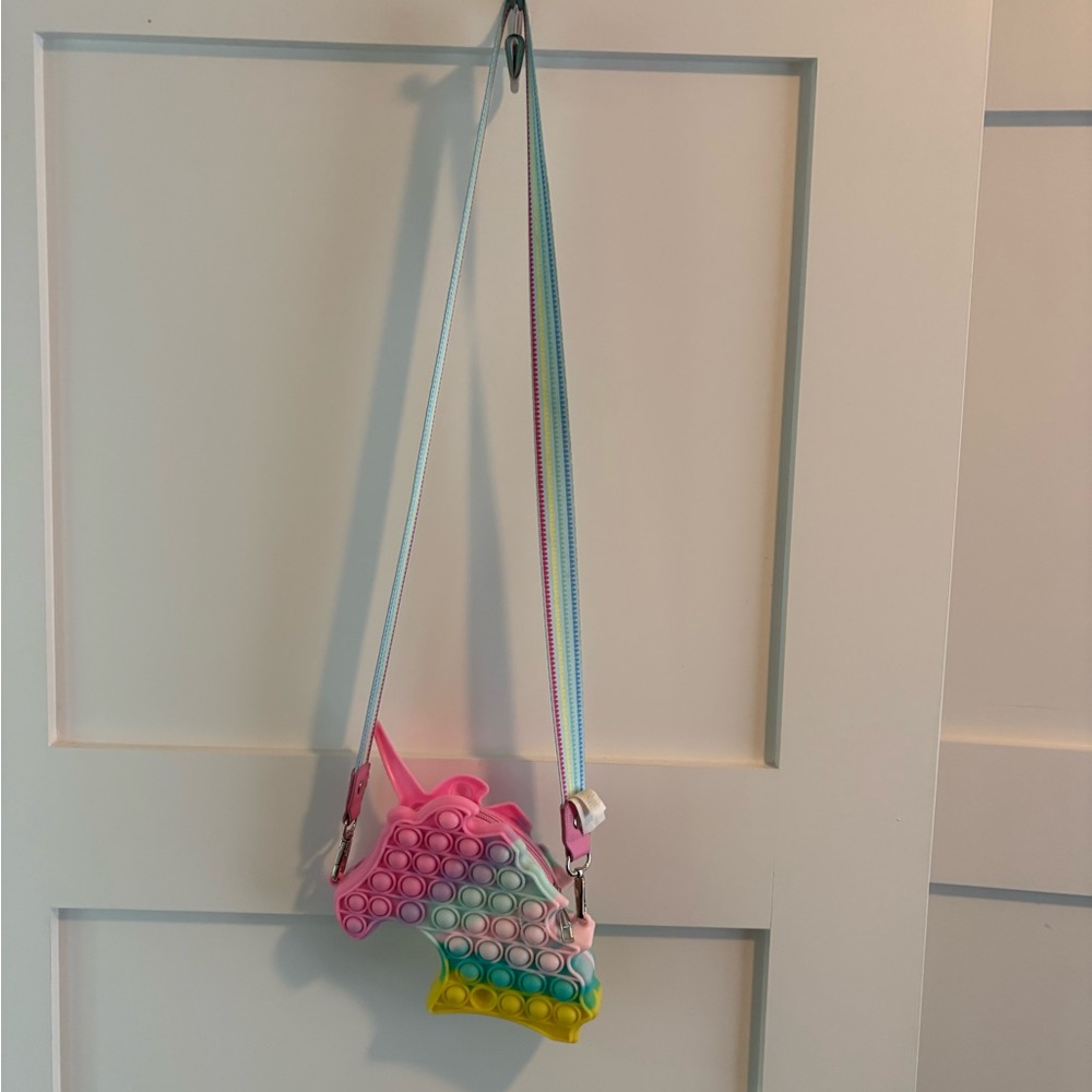 Cat & Jack Unicorn Pop It Bag - Pink, Yellow, Blue